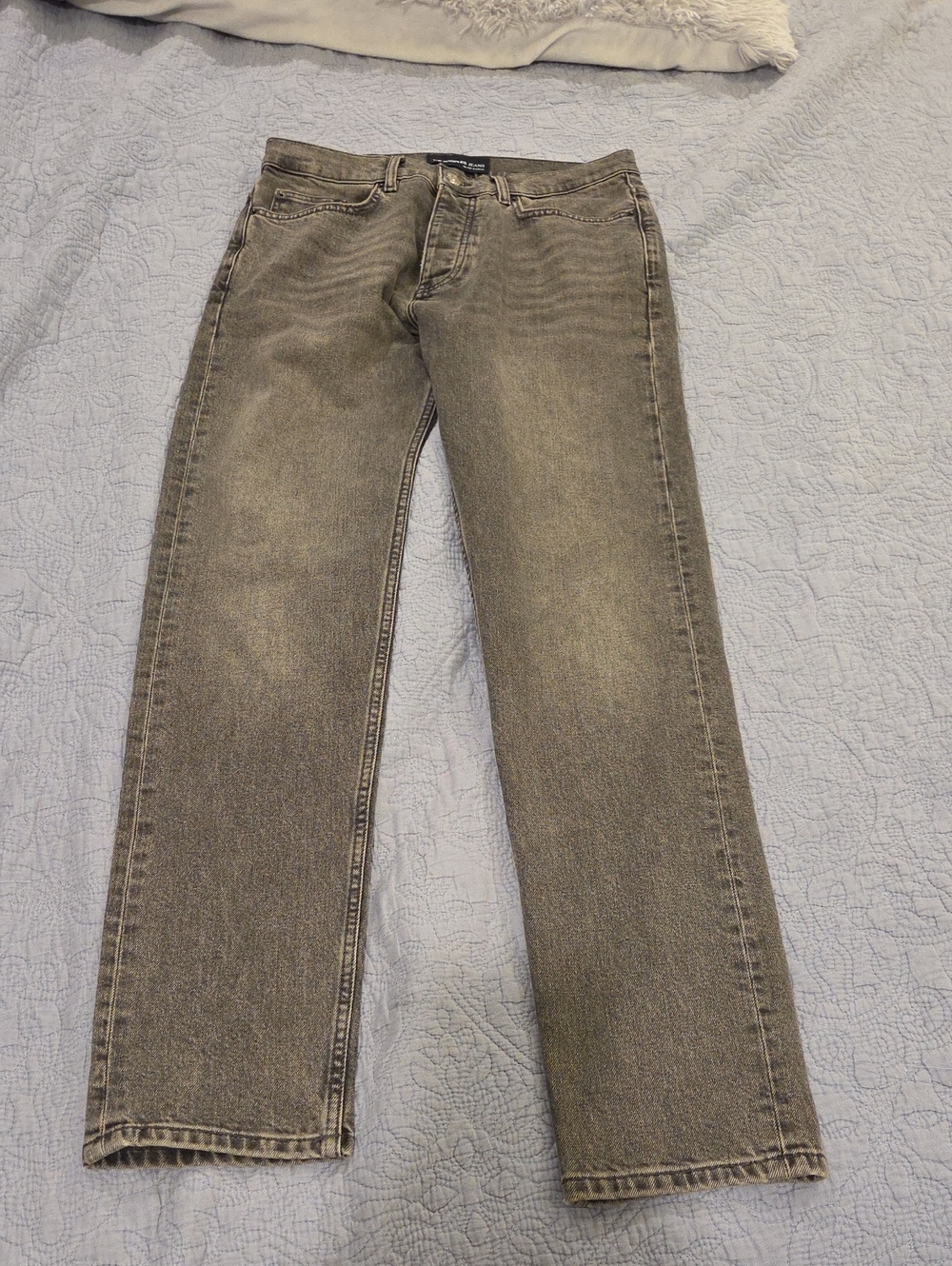 The Kooples Slim Straight Jeans in Faded Grayish Black Size 29!